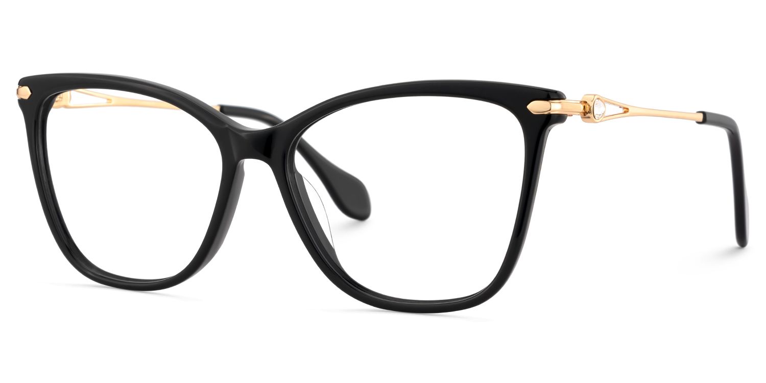 Westley Schwarz Schmetterling Gemischte-Materialien Brille2