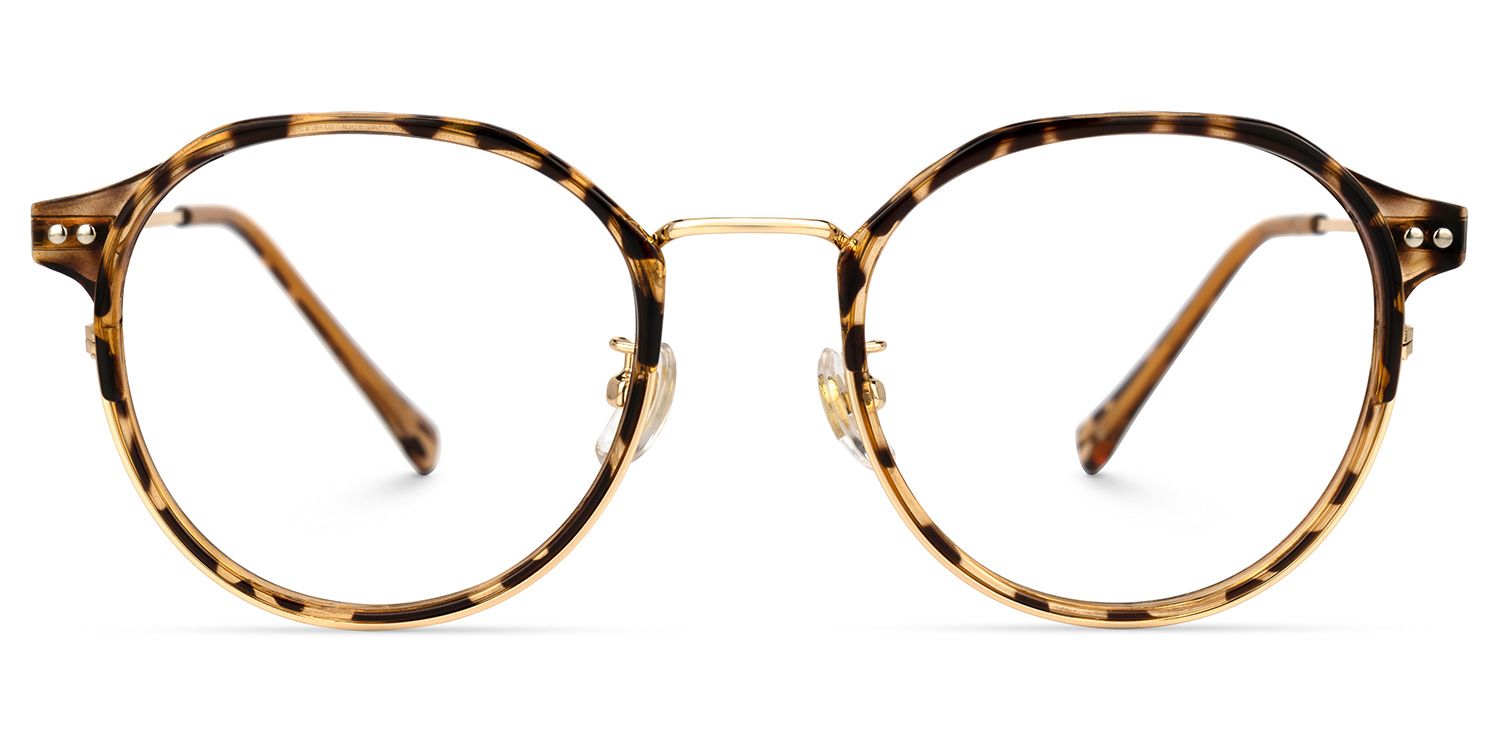 Pauleen Gelb-Tortoise Geometrisch Brille0