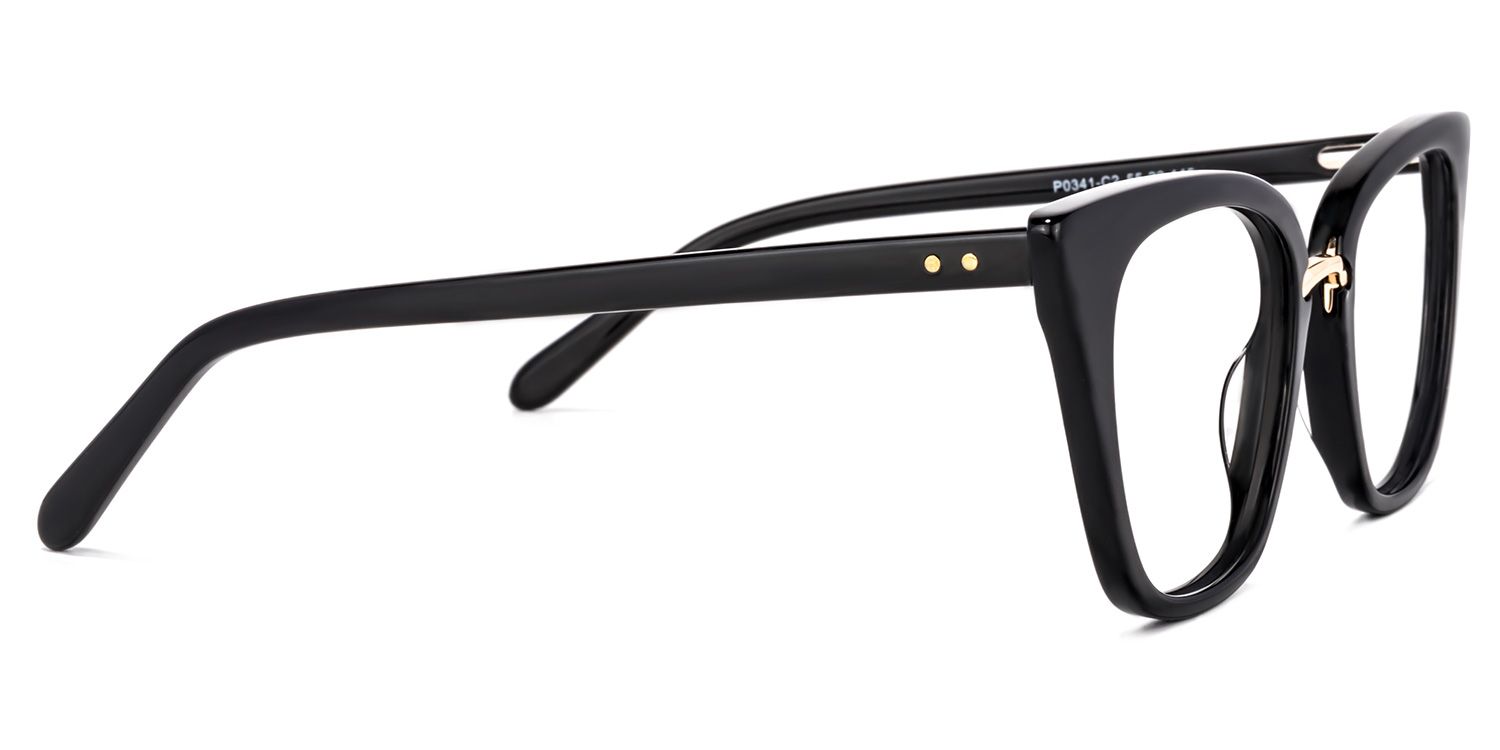Tallulah Schwarz Cat Eye Brille3