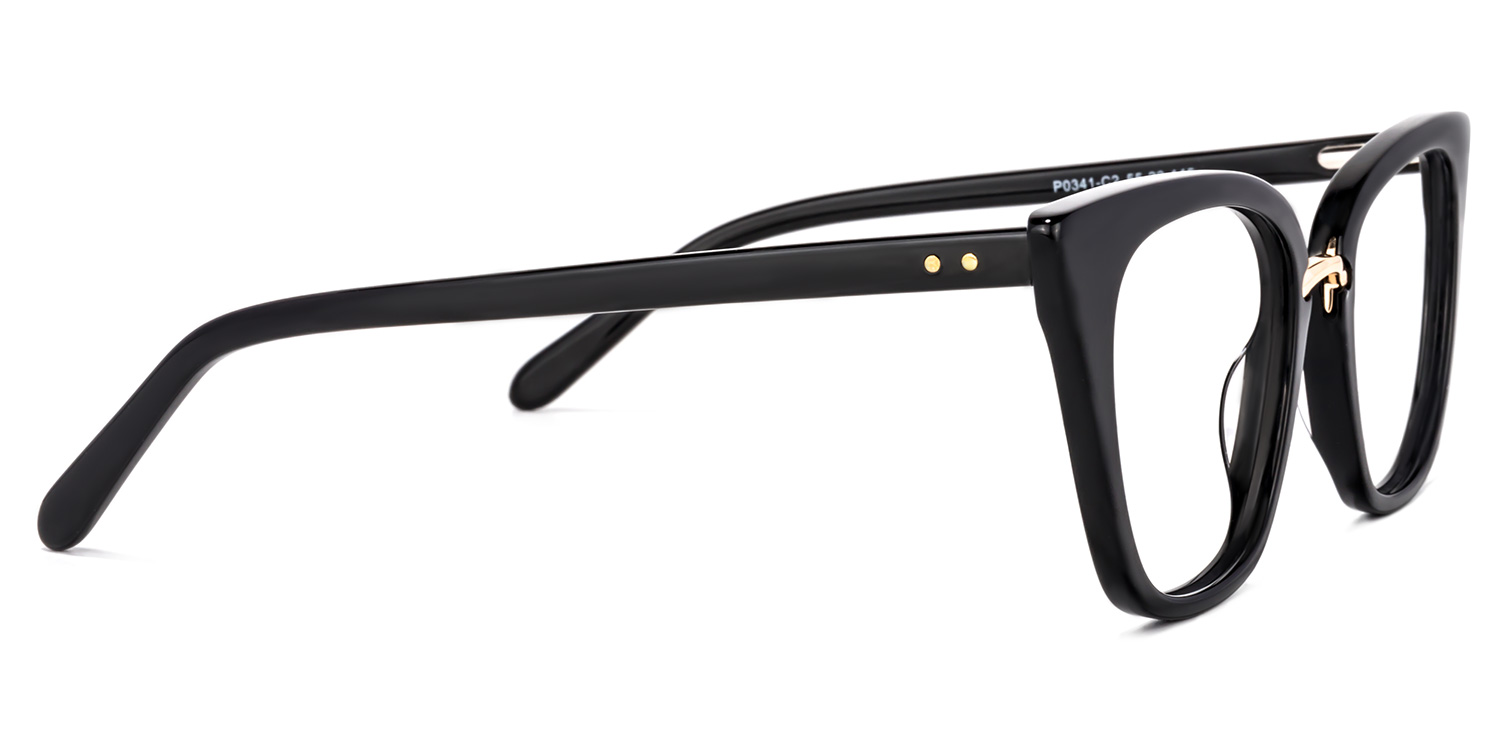 Tallulah Schwarz Cat Eye Brille3