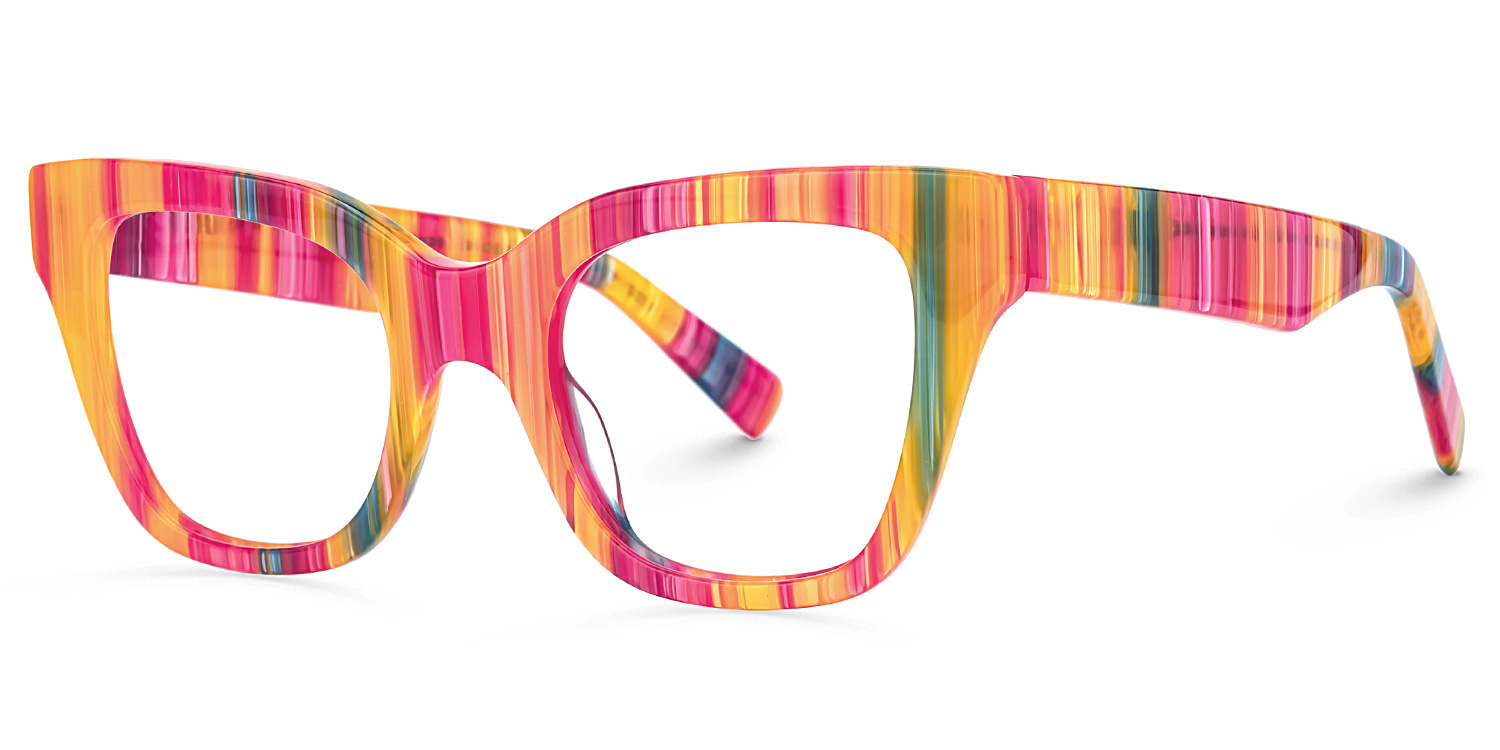 ZEELOOL Nereyda Twizzlers Bunt Cateye Bonbon Brille