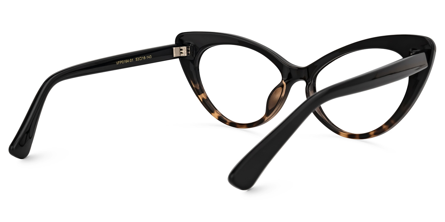 Zeke Schwarz Cateye Brille3