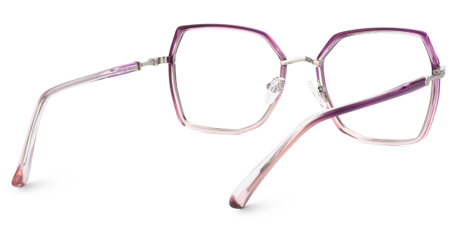 Burt Lila-Rosa Rechteckig Brille2