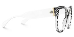 Trisha Schwarz-Weiß Quadratisch Brille6