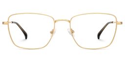 Oduntan Gold Rechteckig Brille0