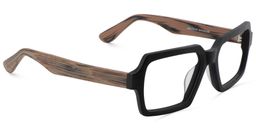 Arthur schwarz Rechteckig Brille4