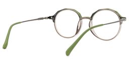 Jessye Grün Rund Brille3