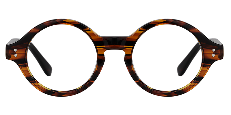 Giggs Braun-Tortoise Rund Brille0