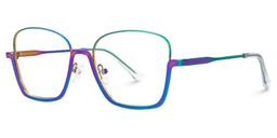 Easter Bunt Quadratisch Brille1