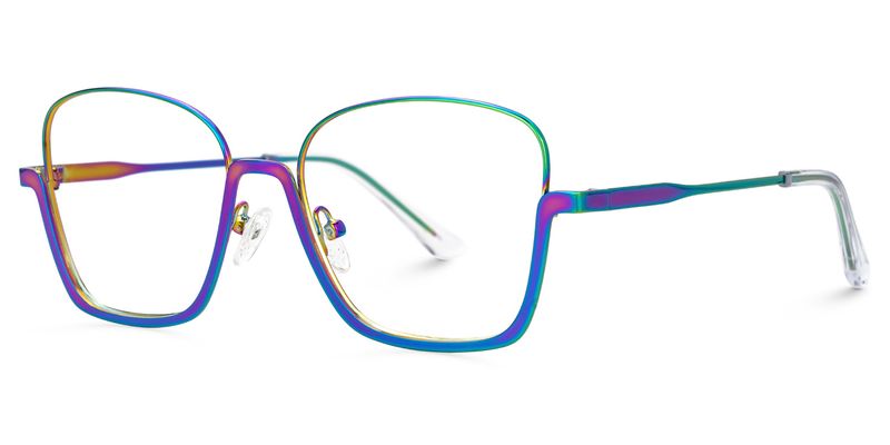 Easter Bunt Quadratisch Brille1
