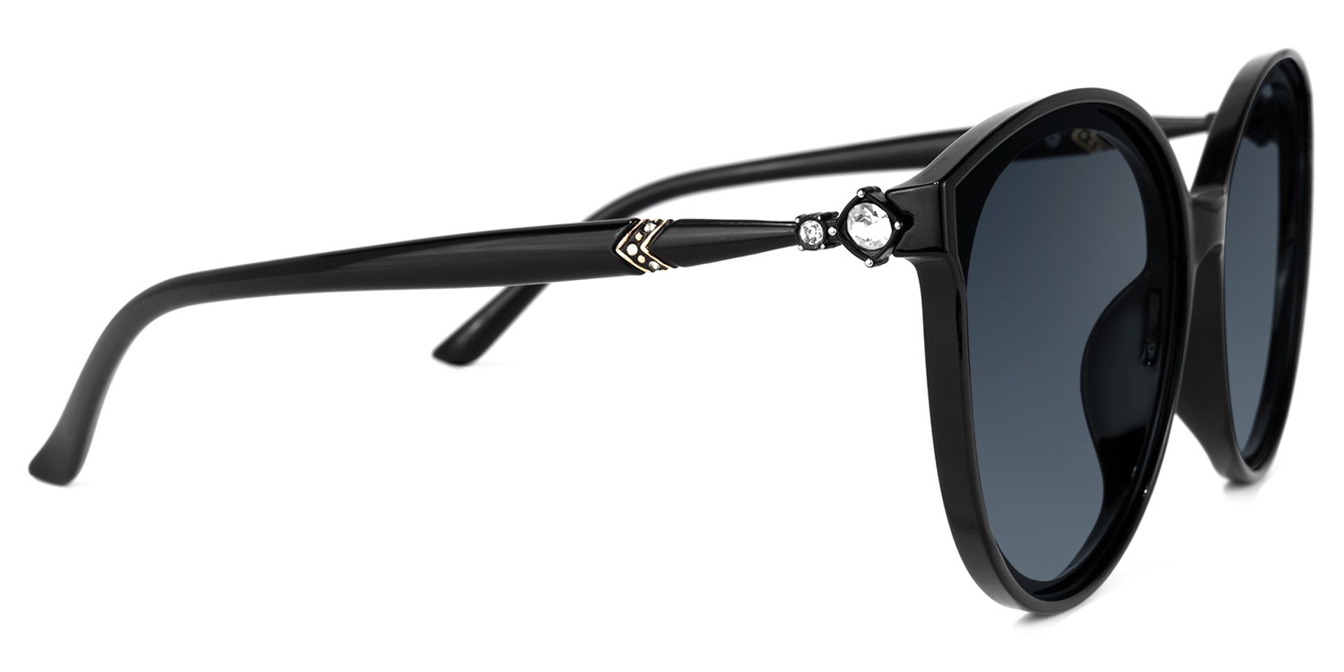 Steffi Schwarz Rund Sonnenbrille2