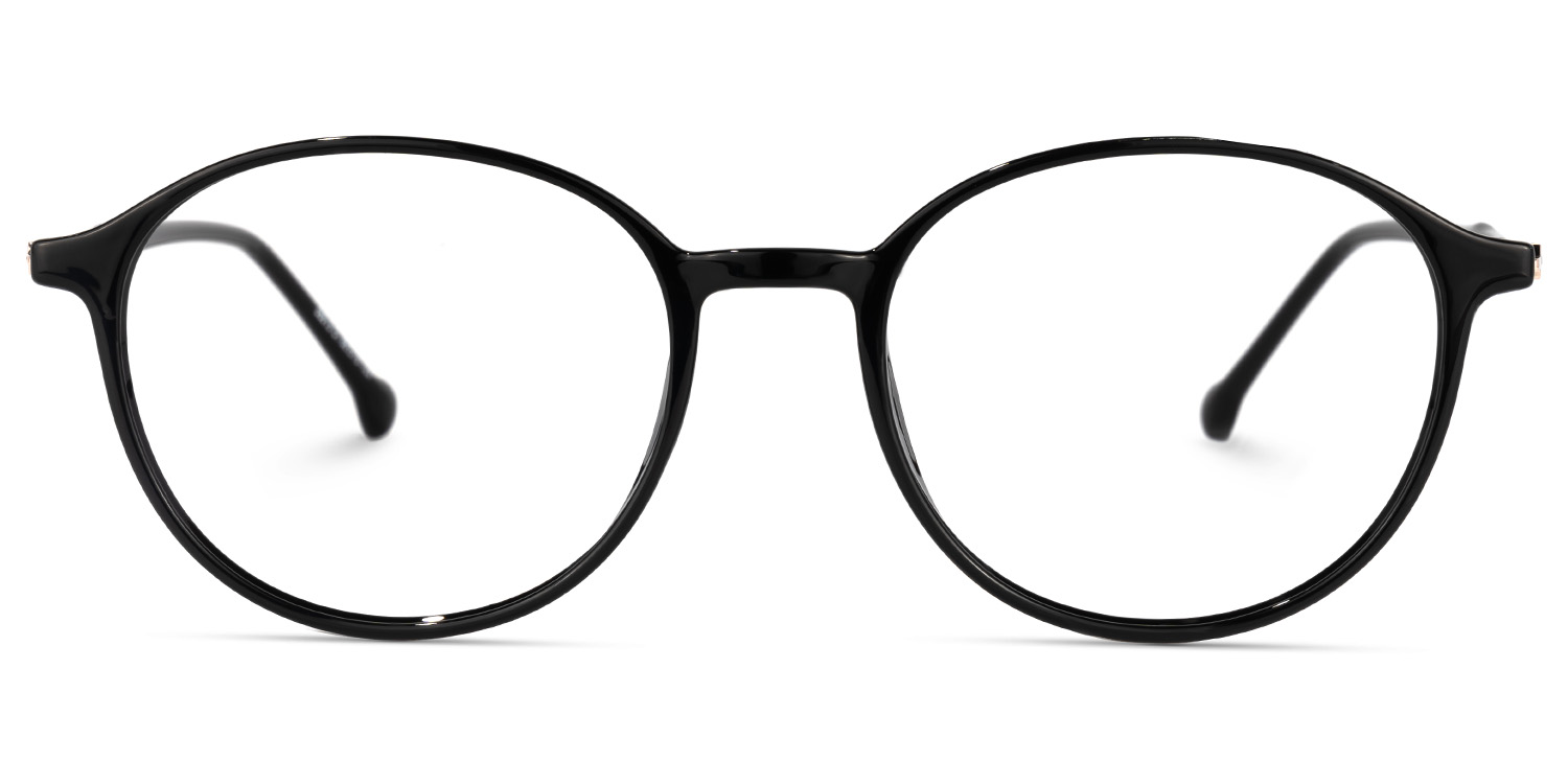 Calder Schwarze Runde Brille0
