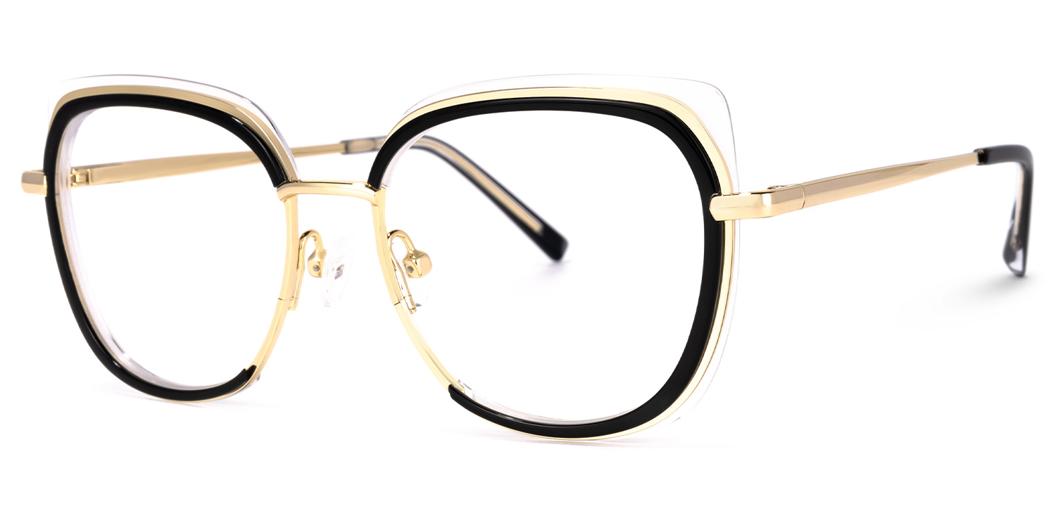 Linda Schwarz Quadratisch Brille1