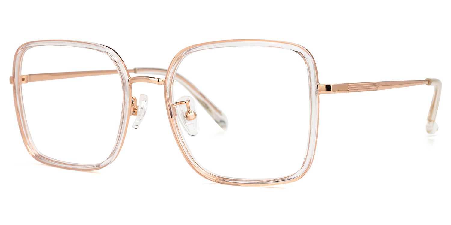 Jenifer Gold Quadratisch Brille1