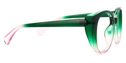 Tiesha Grün-Rosa Cateye Brille3