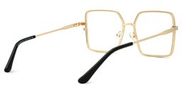 Thalia Gold Quadratisch Brille3