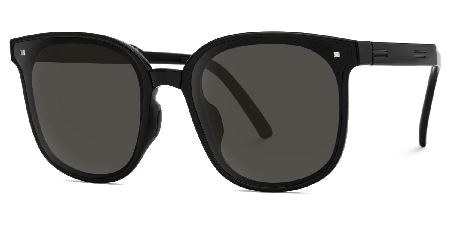 Sulaika Faltbar Schwarz Quadratisch Sonnenbrille2