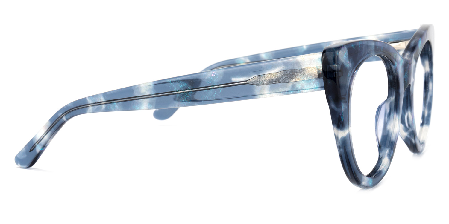 Blake Blau Tortoise Cateye Brille3