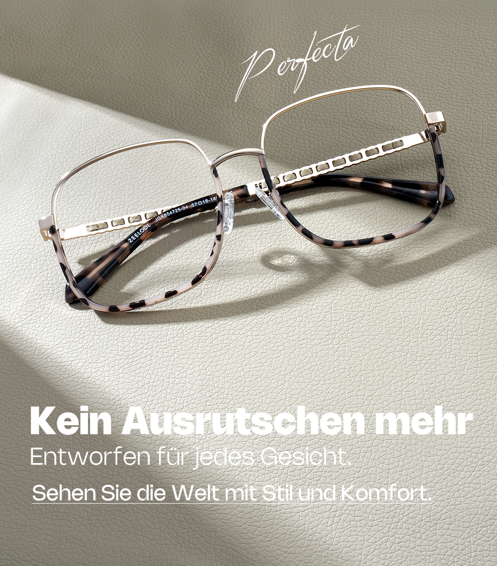 Perfecta Braun-Tortoise Quadratisch Brille
