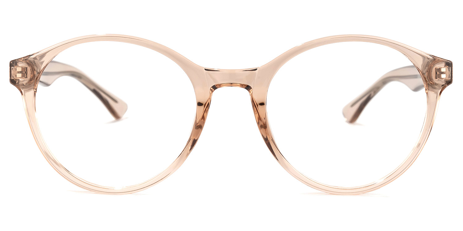 Valary Hellbraun Kristall Rund Brille0