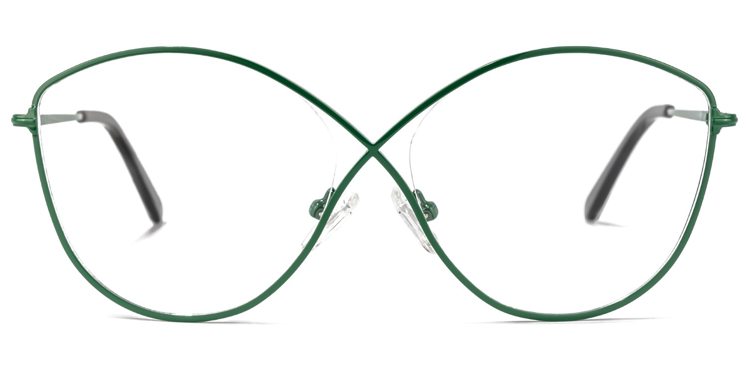 Garcia Grüne Geometrische Brille0