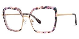 Chris Lila-Blumendruck Geometrisch Brille3