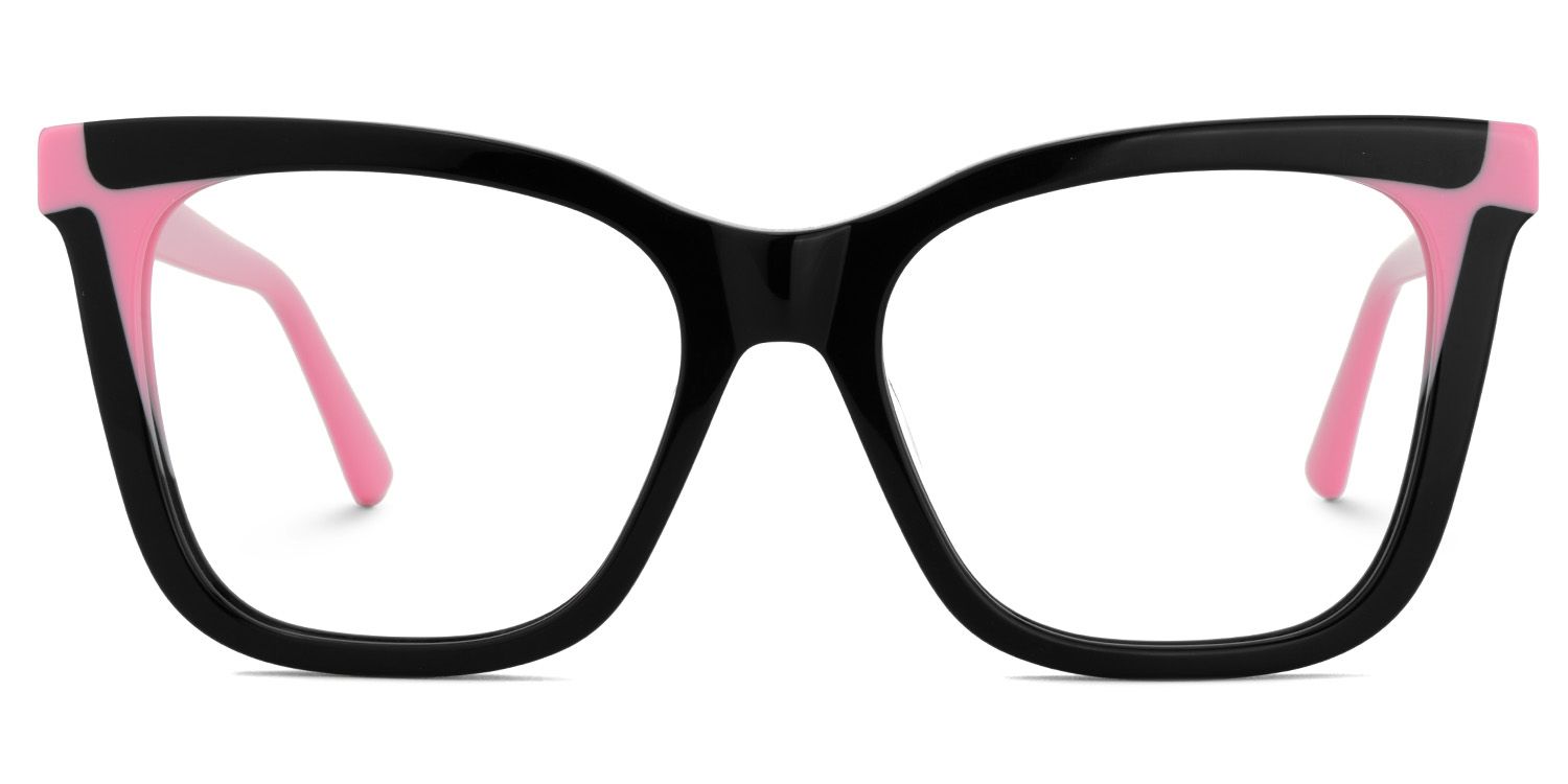Grubbs Schwarz Quadratisch Acetat Brille0