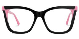 Grubbs Schwarz Quadratisch Brille0