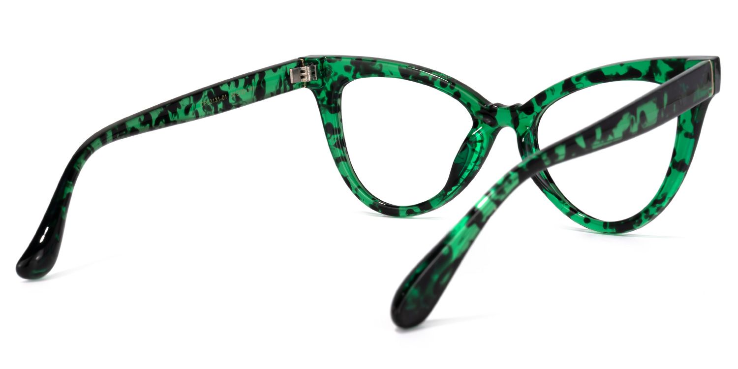 Maite Tortoise Green Cateye Brille2