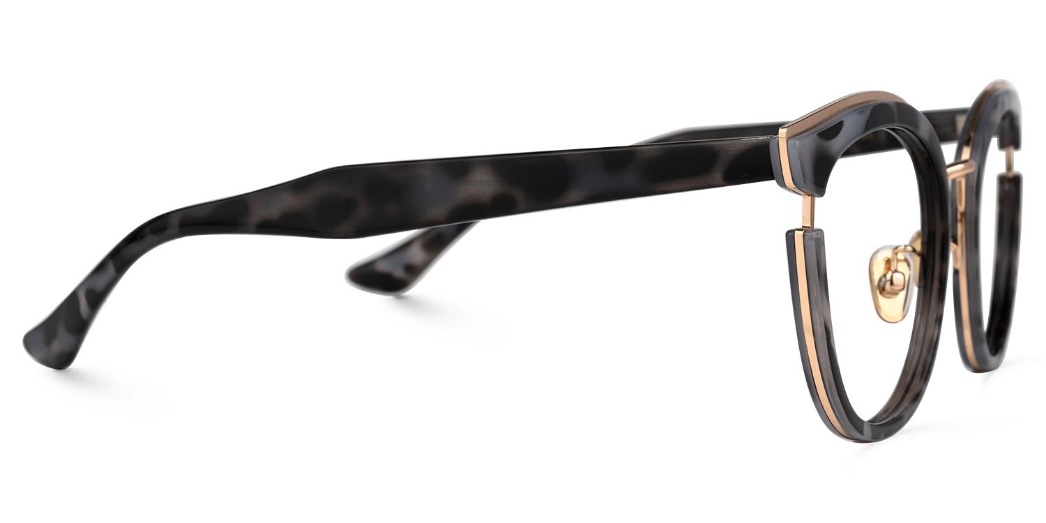 Laraine Schwarz-Tortoise Cateye Brille3