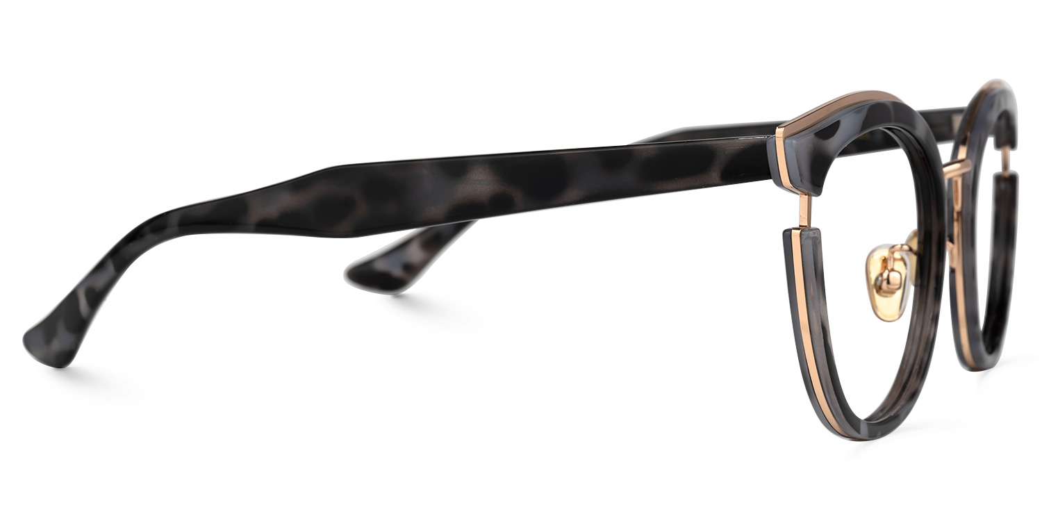 Laraine Schwarz-Tortoise Cateye Brille3