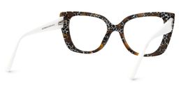 Smolin Blumendruck-Braun Cateye Brille2