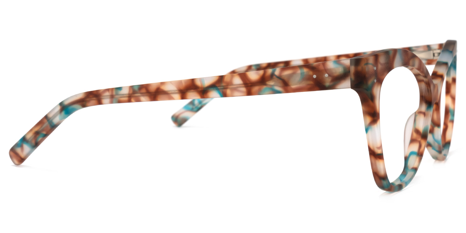 Eschwege Grünes Muster Cat Eye Brille3