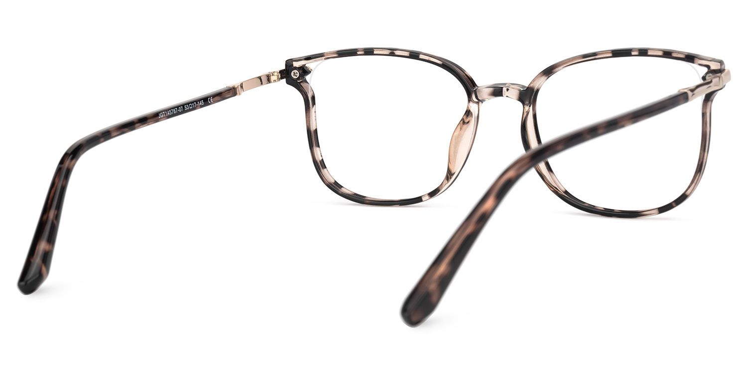 Mander Braun-Tortoise Quadratisch Brille3