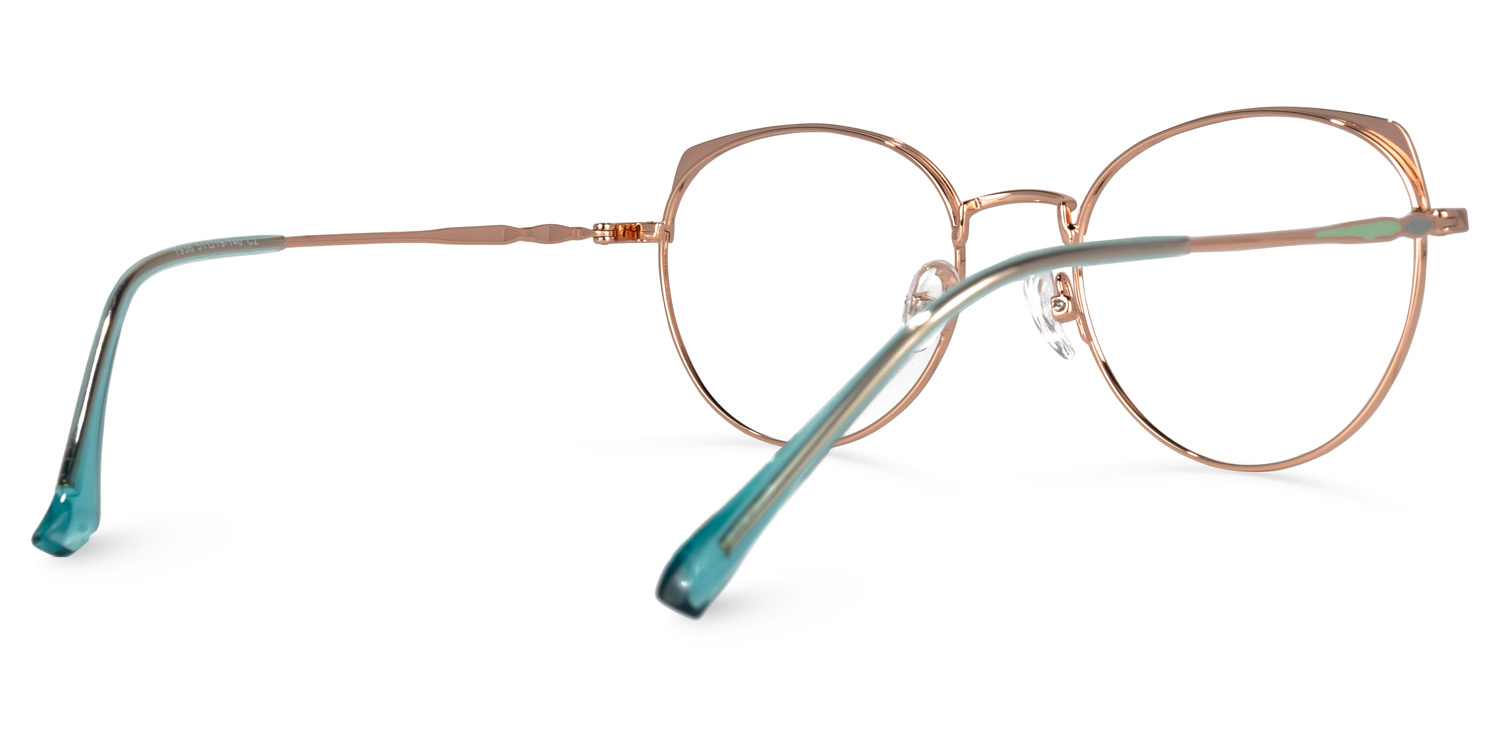 Rhys Grün Cateye Brille3
