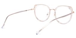 Ofelia Gold Klar Geometrisch Brille4