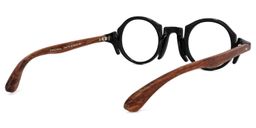 Charlie Schwarz Rund Brille4