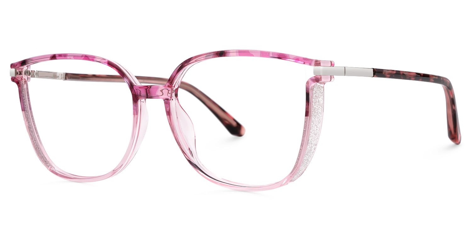 Walden Blumendruck-Rosa Cateye Brille1