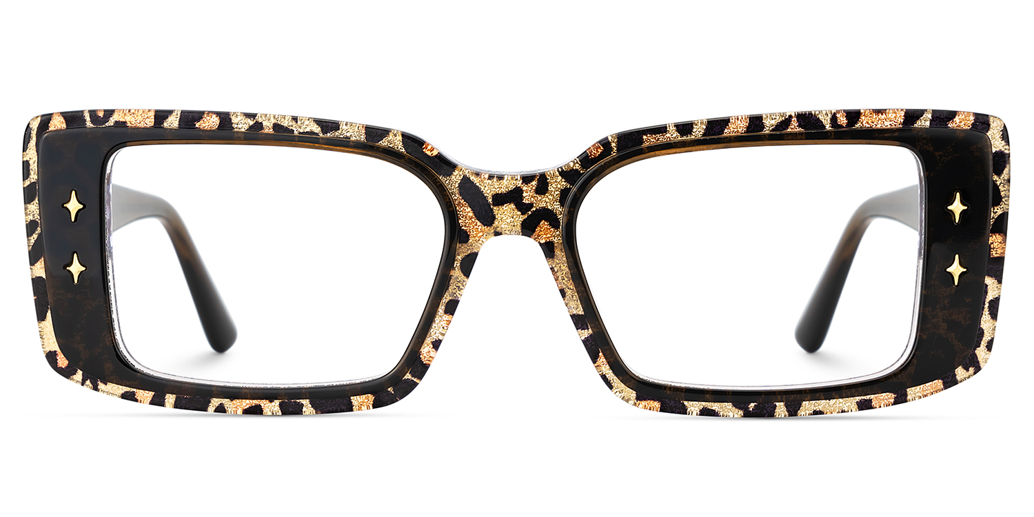 Gleam Leo Rechteckig Brille gutes Bild