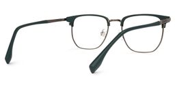 Jasmine Dunkelgrün Rechteckig Brille2