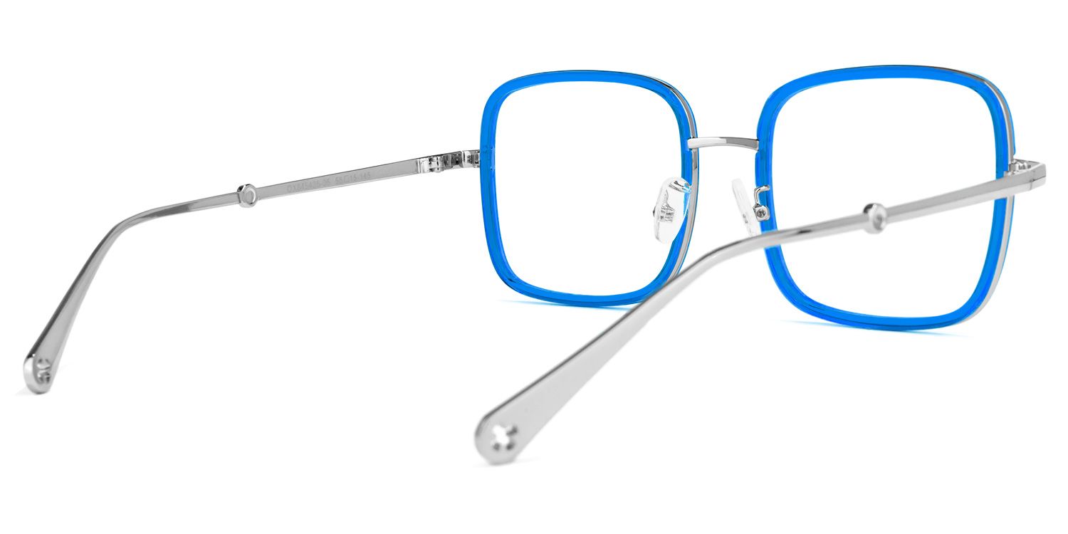 Jace Blau Rechteckig Brille2