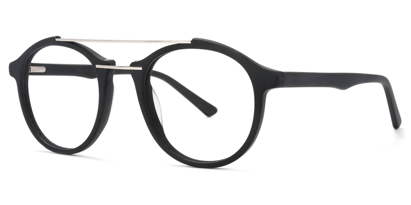 Lee Schwarze Pilot Brille1