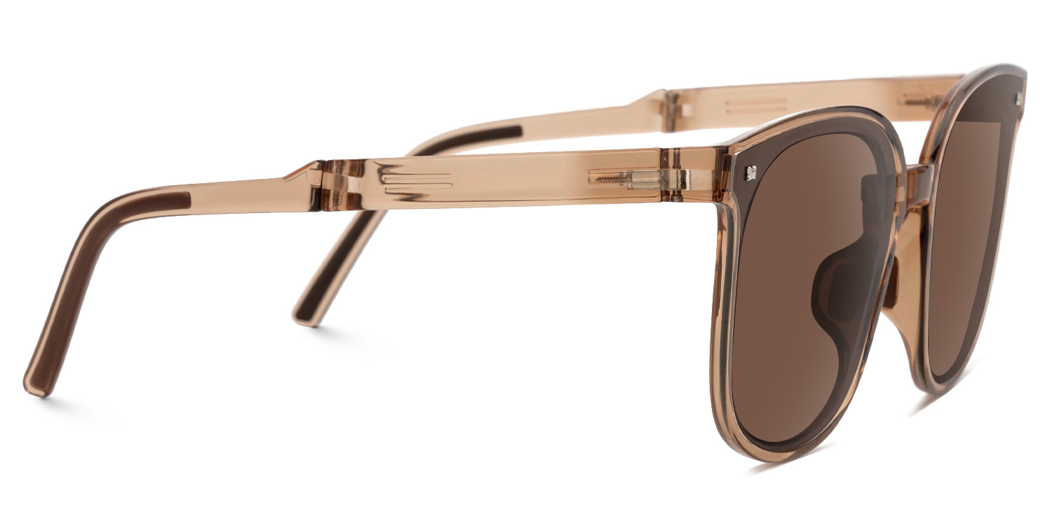 Sulaika Faltbar Champagner Quadratisch Sonnenbrille3