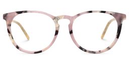 Vicente Rosa-Tortoise Rund Brille0