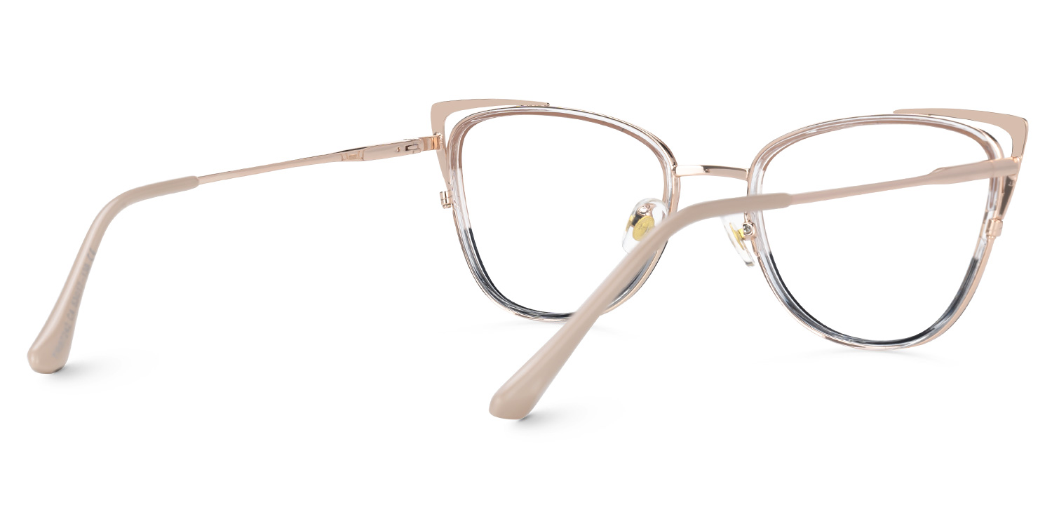 Latisha Champagner-Schwarz Cateye Brille2