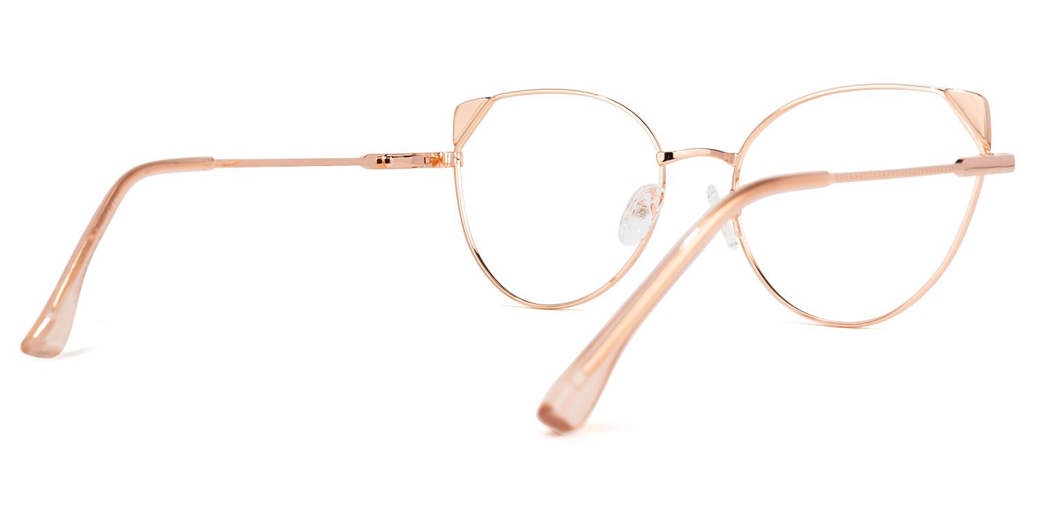 Eve Rosa-Gold Cateye Brille2