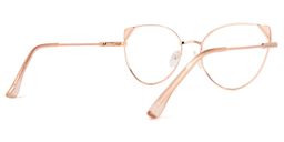 Eve Rosa-Gold Cateye Brille2