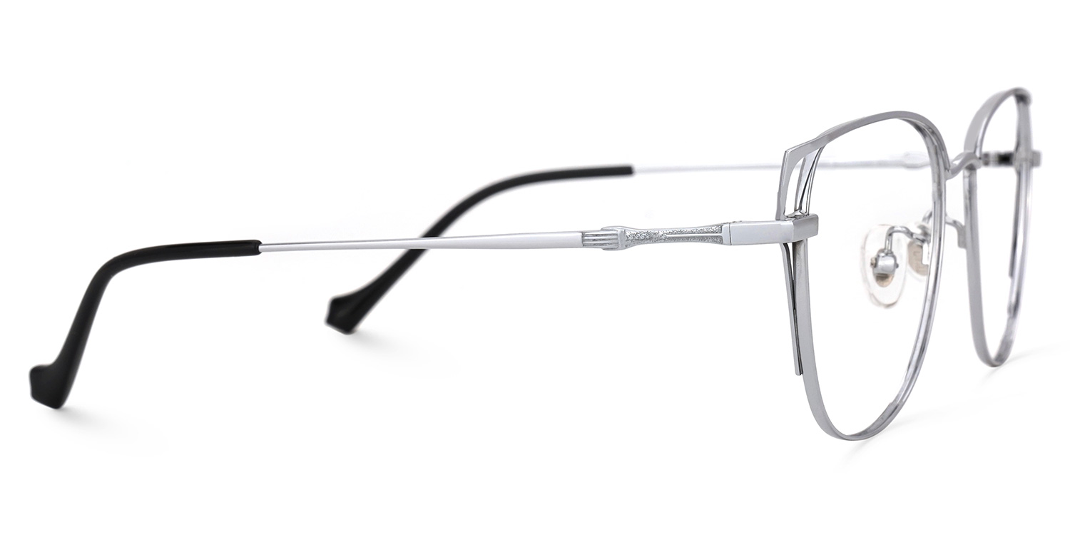 Unica Silber Cateye Brille2