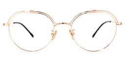 Talbot Gold Rund Brille0