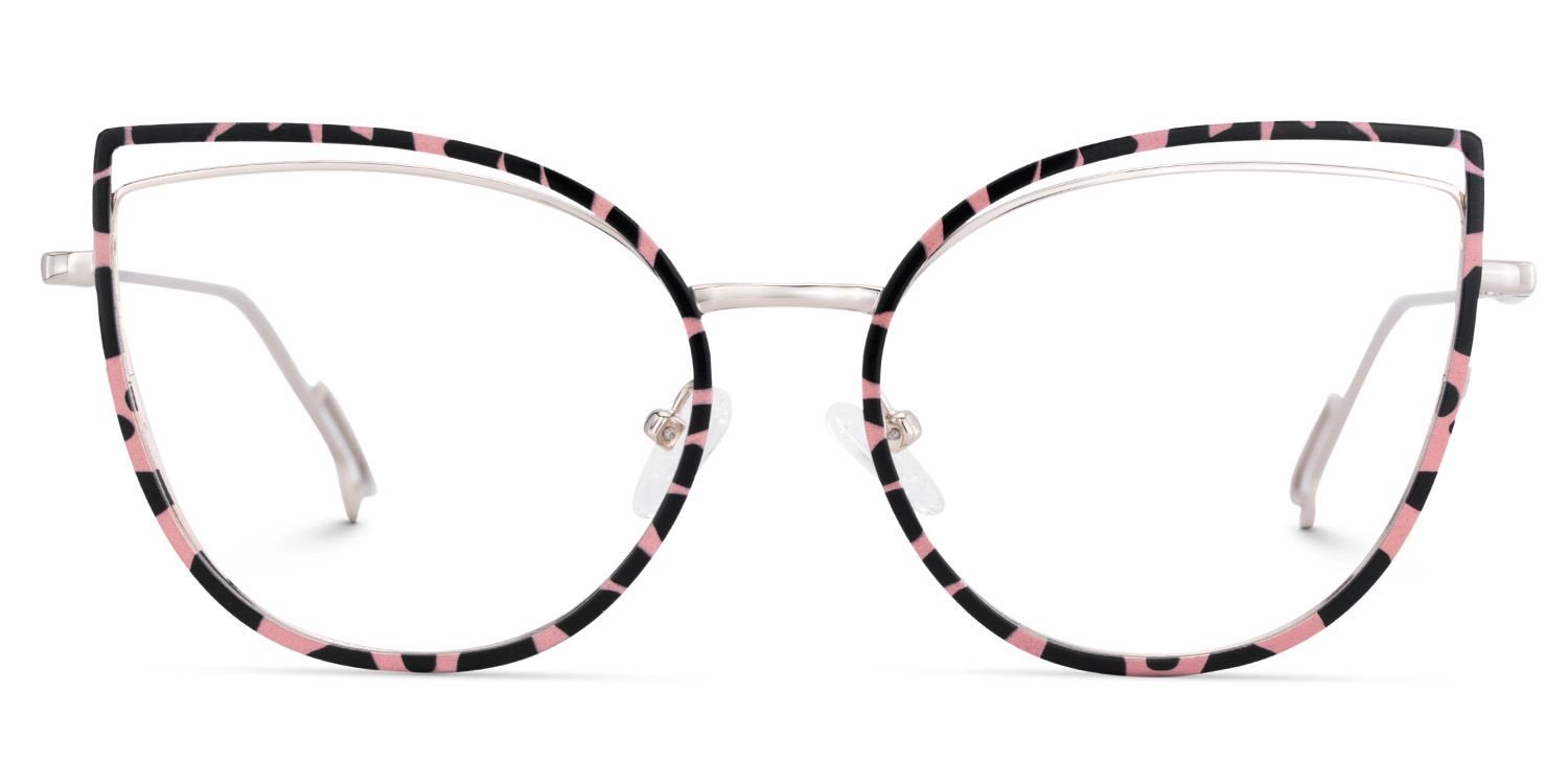 Spivey Rosa-Tortoise Cateye Metall Brille0